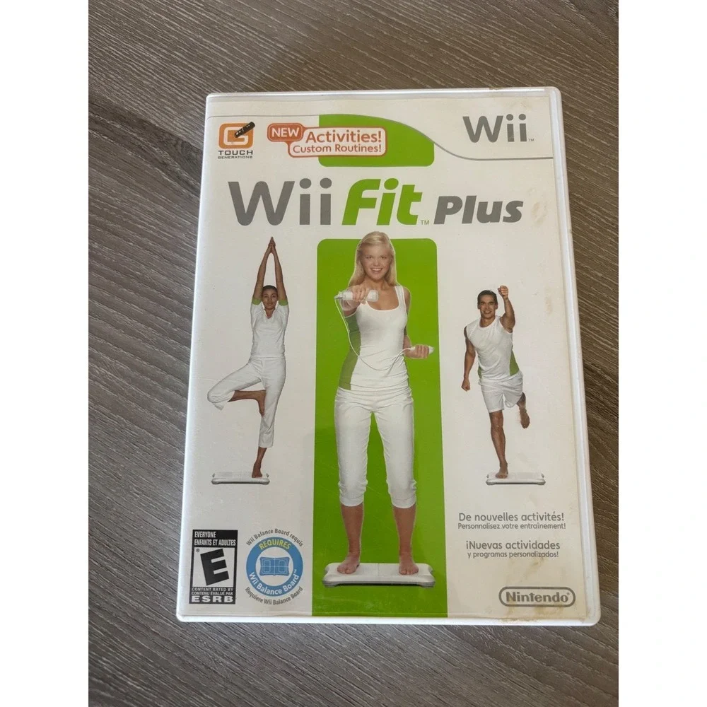 Nintendo Wii Fit Plus‎ Game Disc and Case RVL-RFPE-USA-1 Fitness Workout
